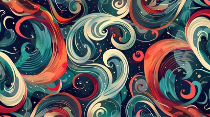 Fototapeta premium swirl pattern wallpaper 