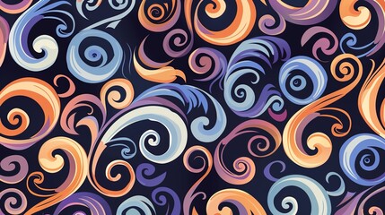 Fototapeta premium swirl pattern wallpaper 