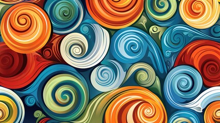 Fototapeta premium swirl pattern wallpaper 