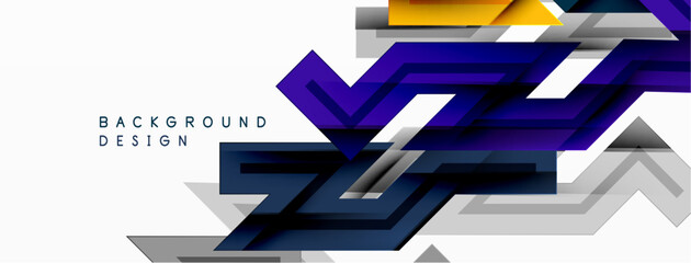 Dynamic lines geometric background. Vector Illustration For Wallpaper, Banner, Background, Card, Book Illustration, landing page