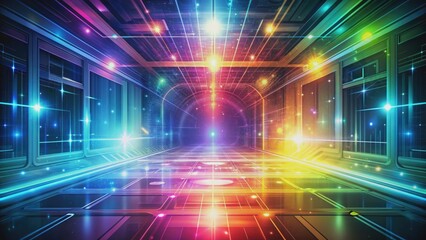 Abstract colorful futuristic technology background, digital, vibrant, neon, geometric, innovation, design, modern