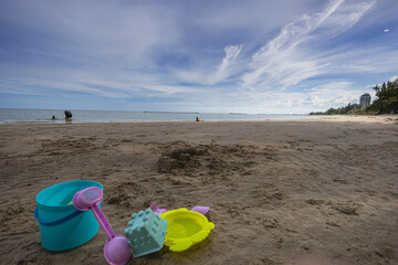 Beachside Atmosphere And Beautiful Blue Sky