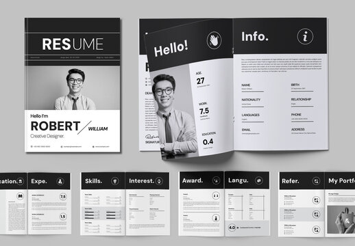 Resume Book Layout