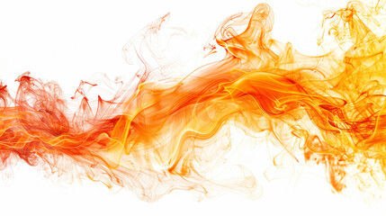 Vibrant and intense fire with dynamic flames and heat waves