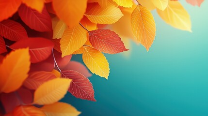 A close-up of a tree???s leaves changing color as seasons shift due to climate