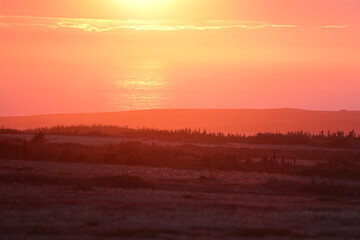 Sunset on the coast of the Avalon Peninsula in Newfoundland, Canada