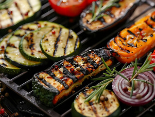 Grilled Vegetables Photo - Zucchini, Peppers, Onions, and More