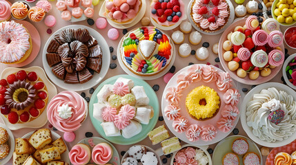 Delectable Desserts Photo: A Colorful Assortment of Sweet Treats