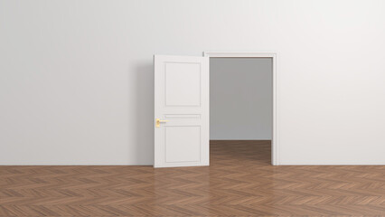 Room interior with Wall Background. 3D rendering ,3D illustration	
