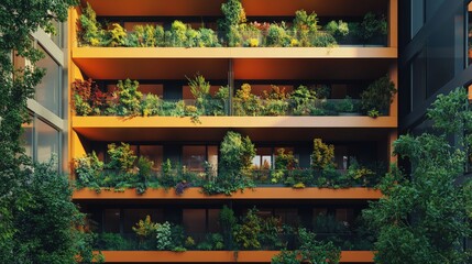 Obraz premium Urban Garden Apartment