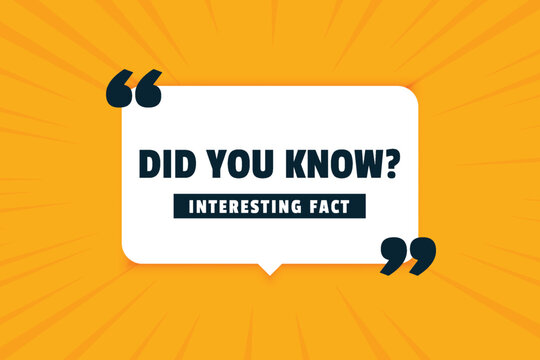 vector modern did you know interesting facts background design
