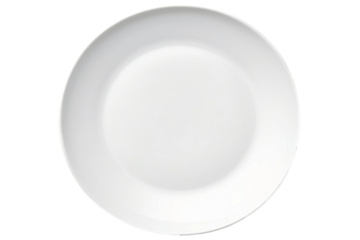 Minimalist White Plate on White Background, Generative Ai