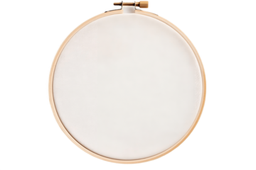 Stitched Dreams Wooden Embroidery Hoop Artistry, Generative Ai