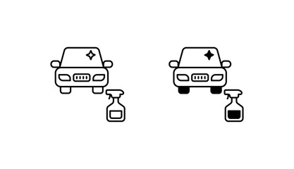 Rust remover icon design with white background stock illustration