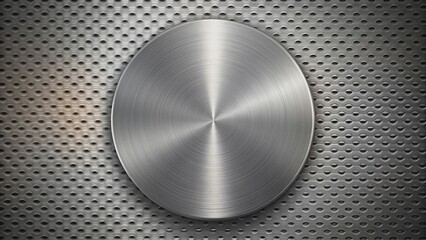 Round metal texture background, metallic, silver, round, shiny, close-up, abstract, industrial, steel, textured, shiny, pattern