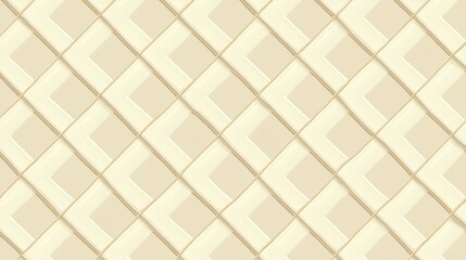 Naklejka premium Abstract Geometric Beige and White Pattern with Diagonal Lines