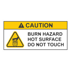 burn hazard flat symbol