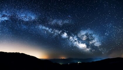 Fototapeta premium Breathtaking Starry Night Over the Horizon