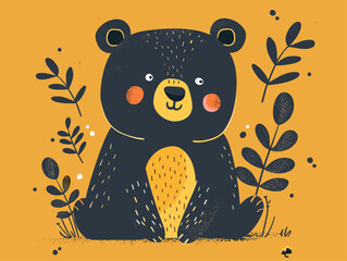Wildlife Protection: Bold Symbolism in an Animal-Themed Doodle Illustration