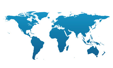 Cartoon pictures of world map on white background. All countries of the world in  Modern colors. Can use for printing, website, presentation element, textile. Vector illustration.
