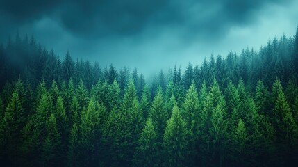 Fototapeta premium A time-lapse of a forest transitioning from lush to barren due to climate change