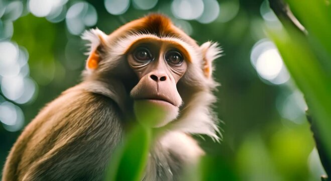 Monkey in a tree.