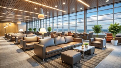 ElegantLoungeAirportHospitalityDesign