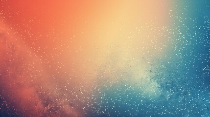 Granular gradient background Teal Orange Red Blue Retro Noise texture Summer banner poster background design. 