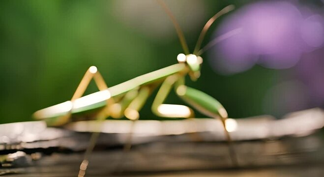 Green praying mantis.