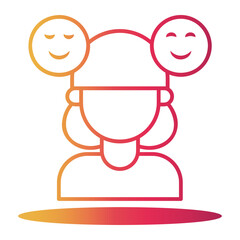mood Line Gradient Icon