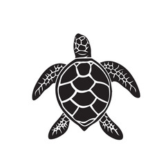 Fototapeta premium Turtle in cartoon, doodle style . Image for t-shirt, web, mobile apps and ui. Isolated 2d vector illustration in logo, icon, sketch style, Eps 10, black and white. AI Generative