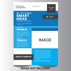 CREATIVE MINIMAL SIMPLE BUSINESS MODERN A4 SINGLE SIDED FLYER DESIGN TEMPLATE