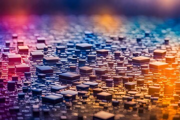 Obraz premium watercolor tiles background