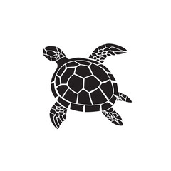 Turtle in cartoon, doodle style . Image for t-shirt, web, mobile apps and ui. Isolated 2d vector illustration in logo, icon, sketch style, Eps 10, black and white. AI Generative