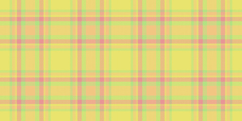 Swatch vector background pattern, stripe check textile fabric. Oilcloth tartan texture plaid seamless in yellow and amber colors.