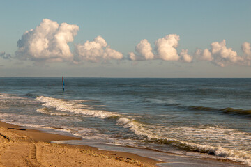 Lidi di Comacchio Adriatic Sea beach and regional park Po Delta storm in summer
