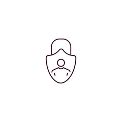 privacy outline icon. Linear vector from internet security concept. Thin line privacy icon isolated on white background