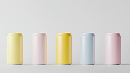 Explain how the unbranded, neutral look of the cans can serve as a metaphor for versatility and adaptability in design and marketing