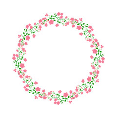 Round wreath ikat colorful flower design, round ornament floral abstract pattern, classic Victorian traditional style, illustration vintage design, ikat flower pattern. Ideally for all decoration.