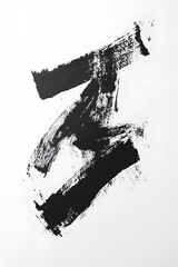 Obraz premium black and white paint