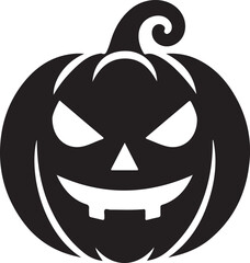 Halloween pumpkin silhouette vector art