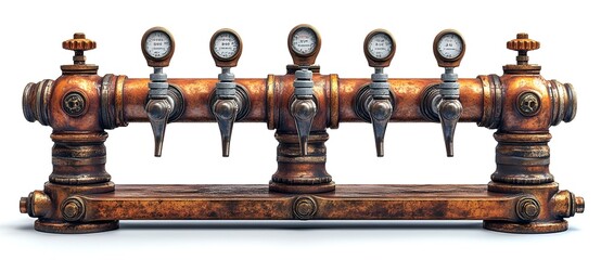 a close-up of a beer tap