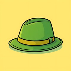 Fototapeta premium COLORFUL DRAWING OF A MEN'S HAT 2