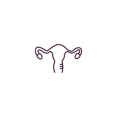 gynecology outline icon. Linear vector from health and medical concept. Thin line gynecology icon isolated on white background