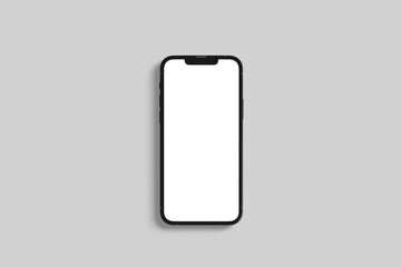 smartphone Mobile iphone with blank white display Vector