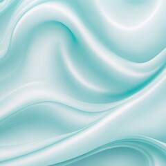 Obraz premium Soft Pastel Cyan Shiny Satin Silk Swirl Abstract Wave Background