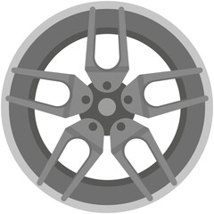 Obraz premium Wheel Disk Vector Illustration