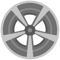 Obraz premium Wheel Disk Vector Illustration