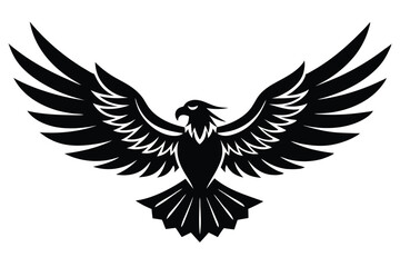 eagle creative logo silhouette, symbol, Illustration Unique Design with white background