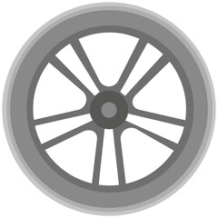 Obraz premium Wheel Disk Vector Illustration